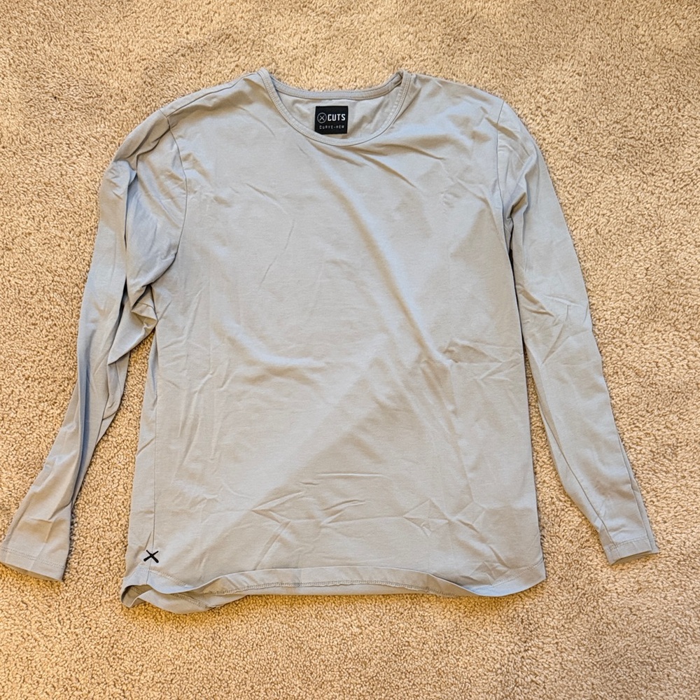 Cuts Clothing Soft Gray Long Sleeve Tee